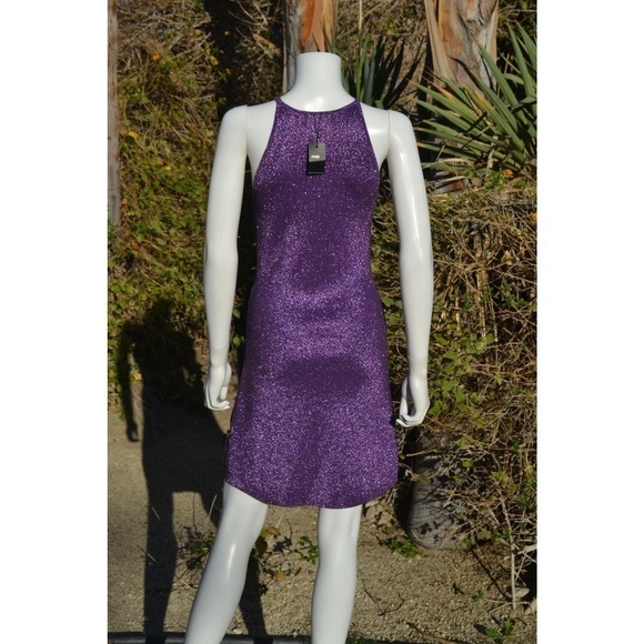 NEW Maje Sling High Waist Fitted, Viscose Blended Knit Mini Dress- LT10P - Picture 4 of 11
